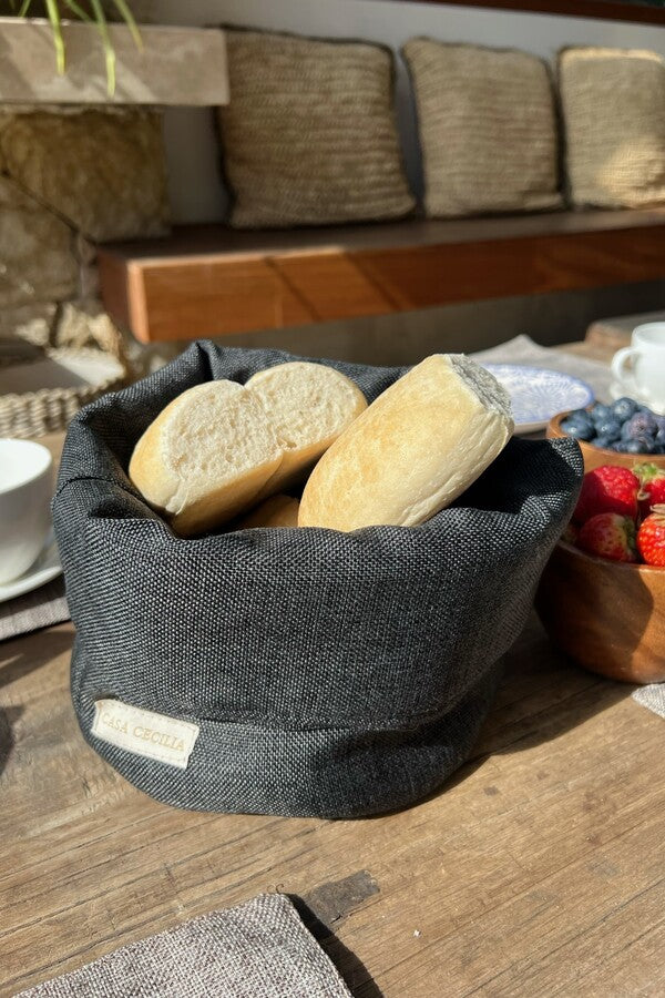 Cestas de tela individuales para el pan 